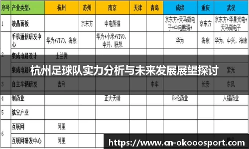 杭州足球队实力分析与未来发展展望探讨
